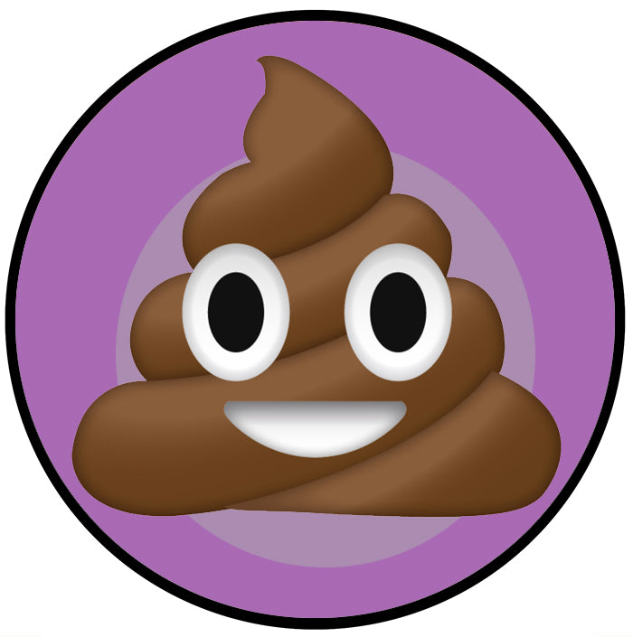 Poop Emoji Decal